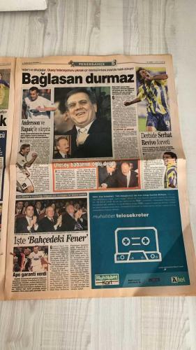 FOTOMAÇ SPOR GAZETESİ - TURKISH NEWSPAPER - DOĞUM GÜNÜ HEDİYESİ  - EKSİKSİZ TAM TAKIM GAZETE -12 NİSAN 2002 CUMA  CHRISTOPH DAUM - WERNER LORANT - AZİZ YILDIRIM - SİNAN ENGİN - MUHİTTİN BOŞAT - AHMET DURSUN - JOHNSON - ANDERSSON - TAYFUR HAVUTÇU - LUCESCU - HASAN ŞAŞ - SUAT - BERKANT - FLEURQUIN - CANAYDIN - SEMİH HAZNEDAROĞLU - SERHAN KURTULMAN - LÜTFİ ARIBOĞAN - HAZNEDAROĞLU - HAZNEDAROĞLU KADROSU - HAZNEDAROĞLU SEÇİMİ - FİKRET ÜNLÜ - HİDAYET TÜRKOĞLU - TUGAY KERİMOĞLU - HAKAN ÜNSAL  ALMANLAR FENER DEDİ - EN İYİ TAKIM GALATASARAY - DAUM KAYBEDERSE BİTER - SÜPER DERBİYE SÜPER KİTAPÇIK - RONALDO MÜJDESİ - CEYHUN OYNUYOR - 20 MİLYAR KAVGASI - KADER DERBİSİ - MUHİTTİN BOŞAT DERBİYİ YÖNETECEK - G.SARAY’DA HASAN TAMAM, SUAT ZOR - LAY LAY LOM CANSUN - GALATASARAY’DA BORÇ GERÇEĞİ 54 MİLYON DOLAR - HAZNEDAROĞLU SEÇİMİ KAZANDI - FLEURQUIN: GERGİNİZ - AMATÖR ŞUBELERE DESTEK ARAYIŞI - ÜLKER İSRAİL’E GİTMİYOR - EFES PİLSEN URAL GREAT PERM’İ YENDİ - SACRAMENTO KINGS SERİYİ 9’A ÇIKARDI - TMOK ÖZEL