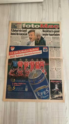 FOTOMAÇ SPOR GAZETESİ - TURKISH NEWSPAPER - DOĞUM GÜNÜ HEDİYESİ  - EKSİKSİZ TAM TAKIM GAZETE -14 NİSAN 2002 PAZAR  AYKUT KOCAMAN - OĞUZ ÇETİN - AZİZ YILDIRIM - SİNAN ENGİN - MUHİTTİN BOŞAT - AHMET DURSUN - JOHNSON - ANDERSSON - TAYFUR HAVUTÇU - LUCESCU - HASAN ŞAŞ - SUAT - BERKANT - FLEURQUIN - CANAYDIN - SEMİH HAZNEDAROĞLU - HİDAYET TÜRKOĞLU - TUGAY KERİMOĞLU - HAKAN ÜNSAL - TUNCAY ŞANLI - ARİF ERDEM - SAFFET - ORHAN ERDEMİR  KADER DERBİSİ - ALMANLAR FENER DEDİ - EN İYİ TAKIM GALATASARAY - DAUM KAYBEDERSE BİTER - SÜPER DERBİYE SÜPER KİTAPÇIK - RONALDO MÜJDESİ - CEYHUN OYNUYOR - 20 MİLYAR KAVGASI - MUHİTTİN BOŞAT DERBİYİ YÖNETECEK - G.SARAY’DA HASAN TAMAM, SUAT ZOR - LAY LAY LOM CANSUN - GALATASARAY’DA BORÇ GERÇEĞİ 54 MİLYON DOLAR - HAZNEDAROĞLU SEÇİMİ KAZANDI - FLEURQUIN: GERGİNİZ - ÜLKER İSRAİL’E GİTMİYOR - EFES PİLSEN URAL GREAT PERM’İ YENDİ - SACRAMENTO KINGS SERİYİ 9’A ÇIKARDI - TMOK ÖZEL ÖDÜLLERİ - BLACKBURN CHELSEA İLE BERABERE - G.SARAY İSTANBULSPOR’U 2-0 YENDİ - İNÖNÜ’DE SON D