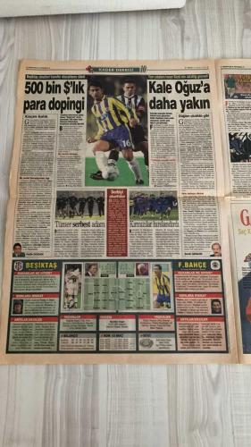 FOTOMAÇ SPOR GAZETESİ - TURKISH NEWSPAPER - DOĞUM GÜNÜ HEDİYESİ  - EKSİKSİZ TAM TAKIM GAZETE -14 NİSAN 2002 PAZAR  AYKUT KOCAMAN - OĞUZ ÇETİN - AZİZ YILDIRIM - SİNAN ENGİN - MUHİTTİN BOŞAT - AHMET DURSUN - JOHNSON - ANDERSSON - TAYFUR HAVUTÇU - LUCESCU - HASAN ŞAŞ - SUAT - BERKANT - FLEURQUIN - CANAYDIN - SEMİH HAZNEDAROĞLU - HİDAYET TÜRKOĞLU - TUGAY KERİMOĞLU - HAKAN ÜNSAL - TUNCAY ŞANLI - ARİF ERDEM - SAFFET - ORHAN ERDEMİR  KADER DERBİSİ - ALMANLAR FENER DEDİ - EN İYİ TAKIM GALATASARAY - DAUM KAYBEDERSE BİTER - SÜPER DERBİYE SÜPER KİTAPÇIK - RONALDO MÜJDESİ - CEYHUN OYNUYOR - 20 MİLYAR KAVGASI - MUHİTTİN BOŞAT DERBİYİ YÖNETECEK - G.SARAY’DA HASAN TAMAM, SUAT ZOR - LAY LAY LOM CANSUN - GALATASARAY’DA BORÇ GERÇEĞİ 54 MİLYON DOLAR - HAZNEDAROĞLU SEÇİMİ KAZANDI - FLEURQUIN: GERGİNİZ - ÜLKER İSRAİL’E GİTMİYOR - EFES PİLSEN URAL GREAT PERM’İ YENDİ - SACRAMENTO KINGS SERİYİ 9’A ÇIKARDI - TMOK ÖZEL ÖDÜLLERİ - BLACKBURN CHELSEA İLE BERABERE - G.SARAY İSTANBULSPOR’U 2-0 YENDİ - İNÖNÜ’DE SON D