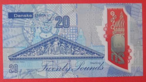 KUZEY İRLANDA=2019  20 Pounds   P-335c  ÇİL'  POLYMER