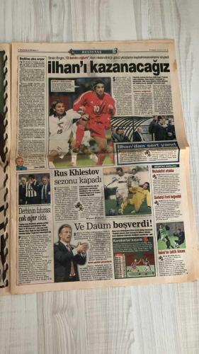 FOTOMAÇ SPOR GAZETESİ - TURKISH NEWSPAPER - DOĞUM GÜNÜ HEDİYESİ  - EKSİKSİZ TAM TAKIM GAZETE -19 NİSAN 2002 CUMA  WERNER LORANT - ÜMİT KARAN - LUCECU - HÜSNÜ GÜRELİ - YILDIRIM DEMİRÖREN - SERDAR BİLGİLİ - CHRISTOPH DAUM - SİNAN ENGİN - AHMET EREN - İLHAN MANSIZ - MEHMET ŞENOL - ROBERT SPEHAR - SUAT - HASAN ŞAŞ - MONDRAGON - BÜLENT KORKMAZ - AYHAN AKMAN - ALİ DÜRÜST - METE RAVBKH - SERGEN YALÇIN - WASHINGTON - SADİTTİN SARAN - İLHAN CAVCAV - CEMAL AYDIN - FİKRET ÜNLÜ  LORANT’A YETMEDİ - ÜMİT KARAN ÇOK BAŞARILI - BEŞİKTAŞ’TA DAUM TARTIŞMASI - DAUM’UN ŞARTLARI VAR - PFDK’DAN CEZALAR: İLHAN’A 2, A.EREN’E 1 MAÇ - SİNAN ENGİN’E 15 GÜN CEZA - HEGEMONYA YAZISI - GALATASARAY’DA SPEHAR KRİZİ - FLORYA’DA SUAT SEVİNCİ - LUCECU: “ÜMİT’TEN MEMNUNUM” - MONDRAGON’UN KALMASI İÇİN GİRİŞİMLER - BÜLENT VE AYHAN’A UEFA’DAN CEZA YOK - SERGEN’İN ÜZÜNTÜSÜ - WASHINGTON TRANSFERİNDE İLERLEME - YILDIRIM’IN ADAYLARI: CAVCAV VE CEMAL AYDIN  FENERBAHÇE - GALATASARAY - BEŞİKTAŞ - TRABZONSPOR - STANDARD LIEGE - ANKAR
