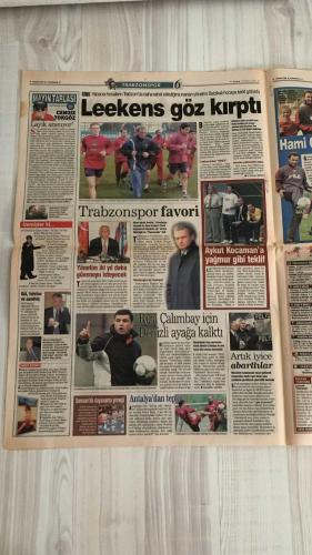FOTOMAÇ SPOR GAZETESİ - TURKISH NEWSPAPER - DOĞUM GÜNÜ HEDİYESİ  - EKSİKSİZ TAM TAKIM GAZETE -19 NİSAN 2002 CUMA  WERNER LORANT - ÜMİT KARAN - LUCECU - HÜSNÜ GÜRELİ - YILDIRIM DEMİRÖREN - SERDAR BİLGİLİ - CHRISTOPH DAUM - SİNAN ENGİN - AHMET EREN - İLHAN MANSIZ - MEHMET ŞENOL - ROBERT SPEHAR - SUAT - HASAN ŞAŞ - MONDRAGON - BÜLENT KORKMAZ - AYHAN AKMAN - ALİ DÜRÜST - METE RAVBKH - SERGEN YALÇIN - WASHINGTON - SADİTTİN SARAN - İLHAN CAVCAV - CEMAL AYDIN - FİKRET ÜNLÜ  LORANT’A YETMEDİ - ÜMİT KARAN ÇOK BAŞARILI - BEŞİKTAŞ’TA DAUM TARTIŞMASI - DAUM’UN ŞARTLARI VAR - PFDK’DAN CEZALAR: İLHAN’A 2, A.EREN’E 1 MAÇ - SİNAN ENGİN’E 15 GÜN CEZA - HEGEMONYA YAZISI - GALATASARAY’DA SPEHAR KRİZİ - FLORYA’DA SUAT SEVİNCİ - LUCECU: “ÜMİT’TEN MEMNUNUM” - MONDRAGON’UN KALMASI İÇİN GİRİŞİMLER - BÜLENT VE AYHAN’A UEFA’DAN CEZA YOK - SERGEN’İN ÜZÜNTÜSÜ - WASHINGTON TRANSFERİNDE İLERLEME - YILDIRIM’IN ADAYLARI: CAVCAV VE CEMAL AYDIN  FENERBAHÇE - GALATASARAY - BEŞİKTAŞ - TRABZONSPOR - STANDARD LIEGE - ANKAR
