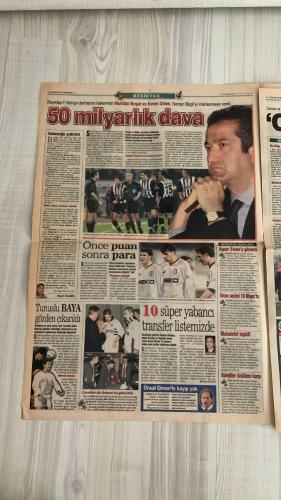 FOTOMAÇ SPOR GAZETESİ - TURKISH NEWSPAPER - DOĞUM GÜNÜ HEDİYESİ  - EKSİKSİZ TAM TAKIM GAZETE -20 NİSAN 2002 CUMARTESİ  RÜŞTÜ REÇBER - ALPAY ÖZALAN - MONDRAGON - ASPER - SERDAR BİLGİLİ - MUHİTTİN BOŞAT - EVREN DÖLEK - ABDURRAHİM ALBAYRAK - AYŞE HATUN ONAL - ÜMİT DAVALA - LUCECU - ÜMİT KARAN - HASAN ŞAŞ - AYHAN AKMAN - BÜLENT KORKMAZ - CAPONE - ZAFER - TOTTI - LIMA - BATİSTUTA - CHRISTOPH DAUM  RÜŞTÜ: “REAL MADRİD YA DA BARCELONA GELİRSE GİDERİM” - ASTON VILLA VE DEPORTIVO’DAN TEKLİF - FENERBAHÇE’NİN ALTERNATİFİ MONDRAGON VE ASPER - PARMA DA DEVREDE - BEŞİKTAŞ-FENER MAÇI HAKEMLERİNDEN BİLGİLİ’YE 50 MİLYARLIK DAVA - G.SARAY’A 3 SÜPER STAR: EFFENBERG, JANCKER, SONG - HAKEM HATALARI LİGİ BELİRLEDİ - HASAN VE SUAT SEVİNCİ - UEFA’DAN ROMA’YA İNDİRİMLİ CEZA - CAPONE ÜZGÜNLÜ - ANKARAGÜCÜ KALECİSİ ZAFER: “ASLAN’A GEÇİT YOK”  FENERBAHÇE - GALATASARAY - BEŞİKTAŞ - ASTON VILLA - DEPORTIVO LA CORUÑA - REAL MADRID - BARCELONA - PARMA - BAYERN MÜNİH - KÖLN - ROMA - ANKARAGÜCÜ