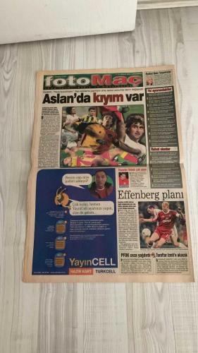 FOTOMAÇ SPOR GAZETESİ - TURKISH NEWSPAPER - DOĞUM GÜNÜ HEDİYESİ  - EKSİKSİZ TAM TAKIM GAZETE -24 NİSAN 2002 ÇARŞAMBA  AZİZ YILDIRIM - WERNER LORANT - SERDAR BİLGİLİ - YILDIRIM DEMİRÖREN - HÜSNÜ GÜRELİ - LUCECU - ÜMİT KARAN - SUAT - HASAN ŞAŞ - BÜLENT KORKMAZ - VEDAT - CAPONE - BATISTA - EFFENBERG - JANCKER - SONG - ALİ DÜRÜST - METE RAVBKH - CEM KANICA - MEHMET NAR - FİKRET ÜNLÜ - İLHAN CAVCAV - CEMAL AYDIN  AZİZ YILDIRIM: “YARIŞI İLK YARIDA KAYBETTİK” - FENERBAHÇE’NİN SEZON RÖNTGENİ - GALATASARAY ÇOK AVANTAJLI - FUTBOL HAYATTIR: 23 NİSAN’DA FİLİSTİNLİ ÇOCUKLAR FUTBOLLA NEFES ALDI - BEŞİKTAŞ’TA DAUM TARTIŞMASI - GALATASARAY’DA KIYIM VAR: FLOURQUIN, POREZ, GONNO, NİADE VE SERKAN GÖNDERİLİYOR - BÜLENT KORKMAZ VE SATİN DEVAM EDİYOR - MONDRAGON’UN FİYATI YÜKSEK - TRANSFER LİSTESİ ÇOK UZUN: YILMAZ, MEHMET NAR, CEM KANICA, TOLGA, OKAN, MARAT - EFFENBERG PLANI - PFDK’DAN CEZA YAĞDI: BEŞİKTAŞ’A 2 MİLYAR, FENERBAHÇE’YE 500 MİLYON - GALATASARAY TARAFTARI İZMİT’E AKACAK - SAKARYASPOR UMUTLU - ERZ