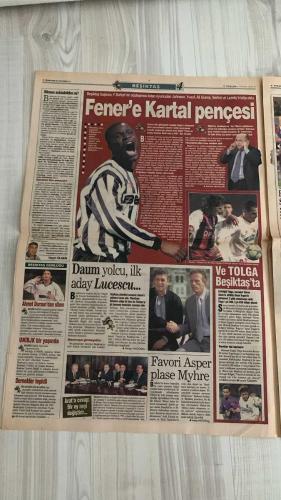 FOTOMAÇ SPOR GAZETESİ - TURKISH NEWSPAPER - DOĞUM GÜNÜ HEDİYESİ  - EKSİKSİZ TAM TAKIM GAZETE -25 NİSAN 2002 PERŞEMBE  CHRISTOPH DAUM - SERDAR BİLGİLİ - YILDIRIM DEMİRÖREN - HÜSNÜ GÜRELİ - SİNAN ENGİN - AZİZ YILDIRIM - WERNER LORANT - JOHNSON - YUSUF - ALİ GÜNEŞ - SERHAT AKIN - LAZETİÇ - BURAK ELMAS - MURAT (İSTANBULSPOR) - SADİTTİN SARAN - NİHAT ÖZDEMİR - HÜSEYİN KIVRIKOĞLU - MUSTAFA YANCI - CEMİL TURAN  DAUM’A YOL VERİLDİ - BEŞİKTAŞ YÖNETİMİ ALMAN HOCA İLE YOLLARI AYIRIYOR - BİLGİLİ FENER’E SAVAŞ AÇTI: YUSUF, JOHNSON, ALİ GÜNEŞ, SERHAT VE LAZETİÇ’E KANCA - İSTANBULSPORLU MURAT İÇİN G.SARAY VE BEŞİKTAŞ KARŞI KARŞIYA - FENER’E 4 SAMBACI: WASHINGTON, EULER, PAOLO SERGIO, LAS CLAUDIO, BETO - FENERBAHÇE’DEN ULUSOY’A MEYDAN OKUMA: “CEVAP VER” - ORGENERAL KIVRIKOĞLU: “FENER ŞAMPİYONLUĞU KENDİ HATASIYLA KAÇIRDI” - SERHAT’A AVRUPA’DAN TALİP ÇOK - BEYLERBEYİ’NE FENER FORMASI - LORANT: “SONUNA KADAR DEVAM” - FENERBAHÇE’DE GOL KRALLIĞI HASRETİ - RÜŞTÜ DÜNYANIN 1 NUMARASI - GALATASARAY’DA TRANSFER