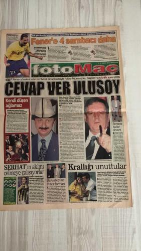 FOTOMAÇ SPOR GAZETESİ - TURKISH NEWSPAPER - DOĞUM GÜNÜ HEDİYESİ  - EKSİKSİZ TAM TAKIM GAZETE -25 NİSAN 2002 PERŞEMBE  CHRISTOPH DAUM - SERDAR BİLGİLİ - YILDIRIM DEMİRÖREN - HÜSNÜ GÜRELİ - SİNAN ENGİN - AZİZ YILDIRIM - WERNER LORANT - JOHNSON - YUSUF - ALİ GÜNEŞ - SERHAT AKIN - LAZETİÇ - BURAK ELMAS - MURAT (İSTANBULSPOR) - SADİTTİN SARAN - NİHAT ÖZDEMİR - HÜSEYİN KIVRIKOĞLU - MUSTAFA YANCI - CEMİL TURAN  DAUM’A YOL VERİLDİ - BEŞİKTAŞ YÖNETİMİ ALMAN HOCA İLE YOLLARI AYIRIYOR - BİLGİLİ FENER’E SAVAŞ AÇTI: YUSUF, JOHNSON, ALİ GÜNEŞ, SERHAT VE LAZETİÇ’E KANCA - İSTANBULSPORLU MURAT İÇİN G.SARAY VE BEŞİKTAŞ KARŞI KARŞIYA - FENER’E 4 SAMBACI: WASHINGTON, EULER, PAOLO SERGIO, LAS CLAUDIO, BETO - FENERBAHÇE’DEN ULUSOY’A MEYDAN OKUMA: “CEVAP VER” - ORGENERAL KIVRIKOĞLU: “FENER ŞAMPİYONLUĞU KENDİ HATASIYLA KAÇIRDI” - SERHAT’A AVRUPA’DAN TALİP ÇOK - BEYLERBEYİ’NE FENER FORMASI - LORANT: “SONUNA KADAR DEVAM” - FENERBAHÇE’DE GOL KRALLIĞI HASRETİ - RÜŞTÜ DÜNYANIN 1 NUMARASI - GALATASARAY’DA TRANSFER
