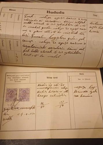 Cumhuriyet Dönemi Ankara TAPU SENEDİ  ( Yıl: 1930 )