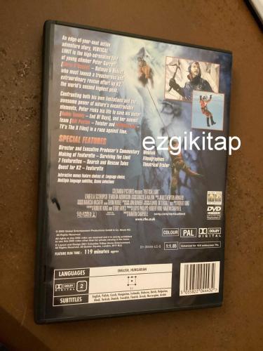 vertical limit dvd  (PC'de  denenmiştir/izlenmiştir)  chris o'donnell bill paxton robin tunney scott glenn  (dikey limit)