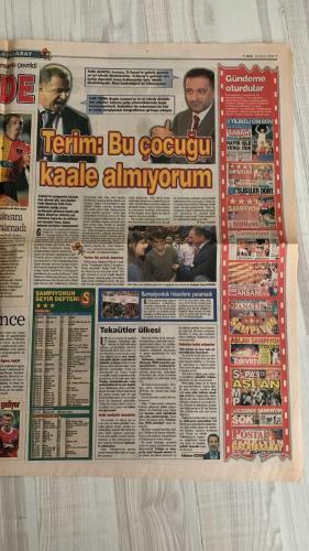 FOTOMAÇ SPOR GAZETESİ - TURKISH NEWSPAPER - DOĞUM GÜNÜ HEDİYESİ  - EKSİKSİZ TAM TAKIM GAZETE -30 NİSAN 2002 SALI  AZİZ YILDIRIM - ÜMİT DAVALA - SERDAR BİLGİLİ - YILDIRIM DEMİRÖREN - HÜSNÜ GÜRELİ - WERNER LORANT - JOHNSON - CEYHUN - LAZETİÇ - UCHE - NURİ - İLHAN CAVCAV - CEMAL AYDIN - MAHMUT USLU - SADİTTİN SARAN - NİHAT ÖZDEMİR - FARUK SARAÇ - AHMET ÇAKAR - DAVUT DİŞLİ - CEM YILMAZ - FATİH TERİM  AZİZ YILDIRIM ŞOV YAPACAK - FENERBAHÇE’DE 10 GÜNDE TRANSFER OPERASYONU - ÜMİT DAVALA İMZAYA KALDI - ORTEGA VE WASHINGTON HEDEFTE - GALATASARAY 15. ŞAMPİYONLUĞUNU İLAN ETTİ - ULTRASLAN’DAN ŞAMPİYONLUK KUTLAMASI - CEM YILMAZ’LI ESPRİLİ PANKARTLAR - FATİH TERİM’DEN ALTAYLI’YA SERT YANIT - LAZETİÇ VE UCHE VEDA ETTİ - GENÇLERBİRLİĞİ’NDEN OKAN İÇİN YENİ ATAK - JOHNSON İÇİN YUNAN BASININDAN PANATHINAIKOS İDDİASI - FENERBAHÇE’DEN ULUSOY’A SERT SORULAR - ATATÜRK’ÜN ZİYARETİNİN 84. YILDÖNÜMÜNDE “SARI ZEYBEK DEFİLESİ” - GALATASARAY’IN ŞAMPİYONLUK ŞÖLENİ SAMİ YEN’DE - MALATYA VE GENÇLERBİRLİĞİ BERABERLİKL