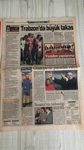 FOTOMAÇ SPOR GAZETESİ - TURKISH NEWSPAPER - DOĞUM GÜNÜ HEDİYESİ  - EKSİKSİZ TAM TAKIM GAZETE -30 NİSAN 2002 SALI  AZİZ YILDIRIM - ÜMİT DAVALA - SERDAR BİLGİLİ - YILDIRIM DEMİRÖREN - HÜSNÜ GÜRELİ - WERNER LORANT - JOHNSON - CEYHUN - LAZETİÇ - UCHE - NURİ - İLHAN CAVCAV - CEMAL AYDIN - MAHMUT USLU - SADİTTİN SARAN - NİHAT ÖZDEMİR - FARUK SARAÇ - AHMET ÇAKAR - DAVUT DİŞLİ - CEM YILMAZ - FATİH TERİM  AZİZ YILDIRIM ŞOV YAPACAK - FENERBAHÇE’DE 10 GÜNDE TRANSFER OPERASYONU - ÜMİT DAVALA İMZAYA KALDI - ORTEGA VE WASHINGTON HEDEFTE - GALATASARAY 15. ŞAMPİYONLUĞUNU İLAN ETTİ - ULTRASLAN’DAN ŞAMPİYONLUK KUTLAMASI - CEM YILMAZ’LI ESPRİLİ PANKARTLAR - FATİH TERİM’DEN ALTAYLI’YA SERT YANIT - LAZETİÇ VE UCHE VEDA ETTİ - GENÇLERBİRLİĞİ’NDEN OKAN İÇİN YENİ ATAK - JOHNSON İÇİN YUNAN BASININDAN PANATHINAIKOS İDDİASI - FENERBAHÇE’DEN ULUSOY’A SERT SORULAR - ATATÜRK’ÜN ZİYARETİNİN 84. YILDÖNÜMÜNDE “SARI ZEYBEK DEFİLESİ” - GALATASARAY’IN ŞAMPİYONLUK ŞÖLENİ SAMİ YEN’DE - MALATYA VE GENÇLERBİRLİĞİ BERABERLİKL