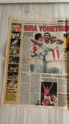 FOTOMAÇ SPOR GAZETESİ - TURKISH NEWSPAPER - DOĞUM GÜNÜ HEDİYESİ  - EKSİKSİZ TAM TAKIM GAZETE -30 NİSAN 2002 SALI  AZİZ YILDIRIM - ÜMİT DAVALA - SERDAR BİLGİLİ - YILDIRIM DEMİRÖREN - HÜSNÜ GÜRELİ - WERNER LORANT - JOHNSON - CEYHUN - LAZETİÇ - UCHE - NURİ - İLHAN CAVCAV - CEMAL AYDIN - MAHMUT USLU - SADİTTİN SARAN - NİHAT ÖZDEMİR - FARUK SARAÇ - AHMET ÇAKAR - DAVUT DİŞLİ - CEM YILMAZ - FATİH TERİM  AZİZ YILDIRIM ŞOV YAPACAK - FENERBAHÇE’DE 10 GÜNDE TRANSFER OPERASYONU - ÜMİT DAVALA İMZAYA KALDI - ORTEGA VE WASHINGTON HEDEFTE - GALATASARAY 15. ŞAMPİYONLUĞUNU İLAN ETTİ - ULTRASLAN’DAN ŞAMPİYONLUK KUTLAMASI - CEM YILMAZ’LI ESPRİLİ PANKARTLAR - FATİH TERİM’DEN ALTAYLI’YA SERT YANIT - LAZETİÇ VE UCHE VEDA ETTİ - GENÇLERBİRLİĞİ’NDEN OKAN İÇİN YENİ ATAK - JOHNSON İÇİN YUNAN BASININDAN PANATHINAIKOS İDDİASI - FENERBAHÇE’DEN ULUSOY’A SERT SORULAR - ATATÜRK’ÜN ZİYARETİNİN 84. YILDÖNÜMÜNDE “SARI ZEYBEK DEFİLESİ” - GALATASARAY’IN ŞAMPİYONLUK ŞÖLENİ SAMİ YEN’DE - MALATYA VE GENÇLERBİRLİĞİ BERABERLİKL
