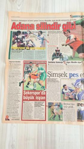 FOTOMAÇ SPOR GAZETESİ - TURKISH NEWSPAPER - DOĞUM GÜNÜ HEDİYESİ  - EKSİKSİZ TAM TAKIM GAZETE -3 MAYIS 2002 CUMA  AZİZ YILDIRIM - LUCESCU - FATİH TERİM - METE RAZLIKLI - PARREIRA - ARİEL ORTEGA - RIDVAN DİLMEN - PASCAL NOUMA - SERHAT AKIN - KENNET ANDERSSON - ENGIN FIRAT - YAŞAR YALÇIN  LUCESCU AĞLADI: “TÜRKİYE’DE ADALET ANLAYIŞI BU MU?” - GALATASARAY’DA TERİM HAMLESİ - ORTEGA TRANSFERİNDE PARREIRA DEVREYE GİRDİ - FENERBAHÇE ORTEGA İLE MASAYA OTURDU - RIDVAN DİLMEN: “AL NOUMA’YI BİTİR İŞİ” - SERHAT’TAN B.MÜNİH RESTİ - FIFA’YA ŞİKAYET KRİZİ - ANDERSSON’DAN ERKEN VEDA - ENGİN FIRAT FENERBAHÇE’DE GÖREVE BAŞLIYOR  FENERBAHÇE - GALATASARAY - BEŞİKTAŞ - RIVER PLATE - BAYERN MÜNİH - SAMPDORIA - PARMA - VALENCIA - DİYARBAKIRSPOR