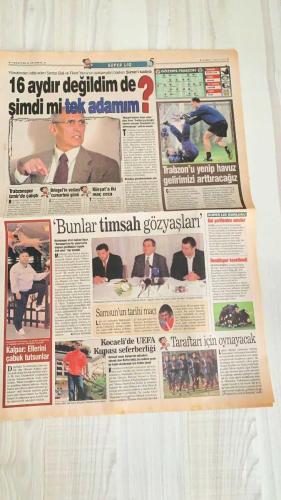 FOTOMAÇ SPOR GAZETESİ - TURKISH NEWSPAPER - DOĞUM GÜNÜ HEDİYESİ  - EKSİKSİZ TAM TAKIM GAZETE -3 MAYIS 2002 CUMA  AZİZ YILDIRIM - LUCESCU - FATİH TERİM - METE RAZLIKLI - PARREIRA - ARİEL ORTEGA - RIDVAN DİLMEN - PASCAL NOUMA - SERHAT AKIN - KENNET ANDERSSON - ENGIN FIRAT - YAŞAR YALÇIN  LUCESCU AĞLADI: “TÜRKİYE’DE ADALET ANLAYIŞI BU MU?” - GALATASARAY’DA TERİM HAMLESİ - ORTEGA TRANSFERİNDE PARREIRA DEVREYE GİRDİ - FENERBAHÇE ORTEGA İLE MASAYA OTURDU - RIDVAN DİLMEN: “AL NOUMA’YI BİTİR İŞİ” - SERHAT’TAN B.MÜNİH RESTİ - FIFA’YA ŞİKAYET KRİZİ - ANDERSSON’DAN ERKEN VEDA - ENGİN FIRAT FENERBAHÇE’DE GÖREVE BAŞLIYOR  FENERBAHÇE - GALATASARAY - BEŞİKTAŞ - RIVER PLATE - BAYERN MÜNİH - SAMPDORIA - PARMA - VALENCIA - DİYARBAKIRSPOR