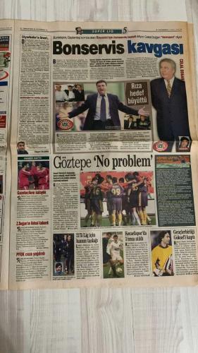 FOTOMAÇ SPOR GAZETESİ - TURKISH NEWSPAPER - DOĞUM GÜNÜ HEDİYESİ  - EKSİKSİZ TAM TAKIM GAZETE -8 MAYIS 2002 ÇARŞAMBA  FATİH TERİM - ÜMİT DAVALA - AZİZ YILDIRIM - SADETTİN SARAN - GABRIEL BATISTUTA - FABIO CAPELLO - LUCESCU - SERGEN YALÇIN - RADU NICULESCU - PEREZ - FLEURQUIN - CAPONE - BURAK ELMAS - ÖZER SARACOĞLU - RÜŞTÜ REÇBER - TITI CAMARA  FATİH TERİM YENİDEN GALATASARAY’DA: ÜMİT DAVALA İLE BİRLİKTE İMZA - TERİM: “GALATASARAY’I DÜNYA KULÜBÜ YAPACAĞIM” - ROMA BATISTUTA’YI SATMAYA KARARLI: “FENER CİDDİYSE MASAYA OTURSUN” - ORTEGA TRANSFERİNDE PÜRÜZLER GİDERİLİYOR - FENERBAHÇE’DEN WASHINGTON HAMLESİ - BEŞİKTAŞ LUCESCU İLE GÖRÜŞTÜ: “BİRAZ DÜŞÜNEYİM” - SERGEN İÇİN ISRAR SÜRÜYOR - FENERBAHÇE’DE TITI CAMARA İDDİASI - RÜŞTÜ: “ÖMÜR BOYU FENER’DEYİM” - FENERBAHÇE HALKA ARZ İÇİN KONGREYE GİDİYOR - 1907 DERNEĞİNDEN KORE GAZİLERİNE VEFA: DÜNYA KUPASI’NA GÖTÜRÜLECEKLER  GALATASARAY - FENERBAHÇE - BEŞİKTAŞ - ROMA - MİLAN - RIVER PLATE - WEST HAM UNITED - LIVERPOOL - MARSİLYA - LENS - ST. ETIENNE -