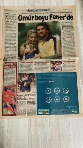 FOTOMAÇ SPOR GAZETESİ - TURKISH NEWSPAPER - DOĞUM GÜNÜ HEDİYESİ  - EKSİKSİZ TAM TAKIM GAZETE -8 MAYIS 2002 ÇARŞAMBA  FATİH TERİM - ÜMİT DAVALA - AZİZ YILDIRIM - SADETTİN SARAN - GABRIEL BATISTUTA - FABIO CAPELLO - LUCESCU - SERGEN YALÇIN - RADU NICULESCU - PEREZ - FLEURQUIN - CAPONE - BURAK ELMAS - ÖZER SARACOĞLU - RÜŞTÜ REÇBER - TITI CAMARA  FATİH TERİM YENİDEN GALATASARAY’DA: ÜMİT DAVALA İLE BİRLİKTE İMZA - TERİM: “GALATASARAY’I DÜNYA KULÜBÜ YAPACAĞIM” - ROMA BATISTUTA’YI SATMAYA KARARLI: “FENER CİDDİYSE MASAYA OTURSUN” - ORTEGA TRANSFERİNDE PÜRÜZLER GİDERİLİYOR - FENERBAHÇE’DEN WASHINGTON HAMLESİ - BEŞİKTAŞ LUCESCU İLE GÖRÜŞTÜ: “BİRAZ DÜŞÜNEYİM” - SERGEN İÇİN ISRAR SÜRÜYOR - FENERBAHÇE’DE TITI CAMARA İDDİASI - RÜŞTÜ: “ÖMÜR BOYU FENER’DEYİM” - FENERBAHÇE HALKA ARZ İÇİN KONGREYE GİDİYOR - 1907 DERNEĞİNDEN KORE GAZİLERİNE VEFA: DÜNYA KUPASI’NA GÖTÜRÜLECEKLER  GALATASARAY - FENERBAHÇE - BEŞİKTAŞ - ROMA - MİLAN - RIVER PLATE - WEST HAM UNITED - LIVERPOOL - MARSİLYA - LENS - ST. ETIENNE -