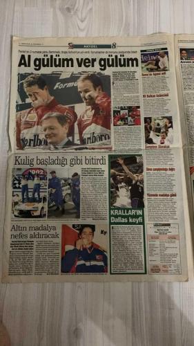 FOTOMAÇ SPOR GAZETESİ - TURKISH NEWSPAPER - DOĞUM GÜNÜ HEDİYESİ  - EKSİKSİZ TAM TAKIM GAZETE -13 MAYIS 2002 PAZARTESİ  AZİZ YILDIRIM - SADETTİN SARAN - VEDAT OLCAY - RÜŞTÜ REÇBER - JOHNSON - SERHAT AKIN - İSMAİL GÜLDÜREN - CEM KARACA - LUCESCU - SERGEN YALÇIN - PASCAL NOUMA - CAPONE - DOBROWSKI (KAAN DOBRA) - PAULO SERGIO - VALDSON - MUZAFFER NASAROĞLU - METE DÜREN - HÜSNÜ GÜRELİ - SERDAR BİLGİLİ  MONDRAGON HAREKÂTI: BEŞİKTAŞ METZ İLE PAZARLIKTA - LUCESCU YARIN İMZAYI ATIYOR - SERGEN’İN İMZASI YARINA KALDI - BEŞİKTAŞ’TA CAPONE GÜNDEMDE - PASCAL NOUMA İÇİN TARAFTAR BASKISI: “KAPTIRMAMALIYIZ” - DOBROWSKI RESMEN KARTAL’DA - PAULO SERGIO VE VALDSON İLE ANLAŞMA - BEŞİKTAŞ’TA ALİ TANDOĞAN TRANSFERİ TAMAM - LUCESCU: “ŞOV YAPMAYA DEĞİL, ŞAMPİYONLUĞA GELDİM” - FENERBAHÇE’DE ŞOV HAFTASI: ORTEGA, WASHINGTON, ERHAN, İSMAİL VE CEM İMZA ATIYOR - NİHAT İÇİN SOCIEDAD’A TEKLİF - VEDAT OLCAY: “HEDEF ŞAMPİYONLAR LİGİ”  FENERBAHÇE - GALATASARAY - BEŞİKTAŞ - METZ - RIVER PLATE - PARMA - REAL SOCIEDAD - BAY