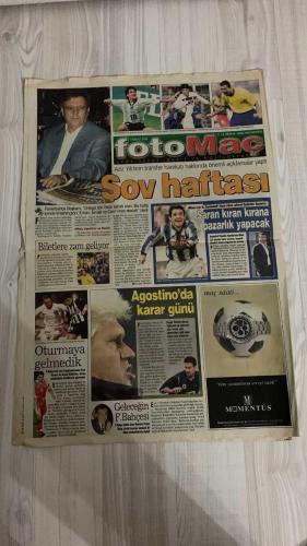 FOTOMAÇ SPOR GAZETESİ - TURKISH NEWSPAPER - DOĞUM GÜNÜ HEDİYESİ  - EKSİKSİZ TAM TAKIM GAZETE -13 MAYIS 2002 PAZARTESİ  AZİZ YILDIRIM - SADETTİN SARAN - VEDAT OLCAY - RÜŞTÜ REÇBER - JOHNSON - SERHAT AKIN - İSMAİL GÜLDÜREN - CEM KARACA - LUCESCU - SERGEN YALÇIN - PASCAL NOUMA - CAPONE - DOBROWSKI (KAAN DOBRA) - PAULO SERGIO - VALDSON - MUZAFFER NASAROĞLU - METE DÜREN - HÜSNÜ GÜRELİ - SERDAR BİLGİLİ  MONDRAGON HAREKÂTI: BEŞİKTAŞ METZ İLE PAZARLIKTA - LUCESCU YARIN İMZAYI ATIYOR - SERGEN’İN İMZASI YARINA KALDI - BEŞİKTAŞ’TA CAPONE GÜNDEMDE - PASCAL NOUMA İÇİN TARAFTAR BASKISI: “KAPTIRMAMALIYIZ” - DOBROWSKI RESMEN KARTAL’DA - PAULO SERGIO VE VALDSON İLE ANLAŞMA - BEŞİKTAŞ’TA ALİ TANDOĞAN TRANSFERİ TAMAM - LUCESCU: “ŞOV YAPMAYA DEĞİL, ŞAMPİYONLUĞA GELDİM” - FENERBAHÇE’DE ŞOV HAFTASI: ORTEGA, WASHINGTON, ERHAN, İSMAİL VE CEM İMZA ATIYOR - NİHAT İÇİN SOCIEDAD’A TEKLİF - VEDAT OLCAY: “HEDEF ŞAMPİYONLAR LİGİ”  FENERBAHÇE - GALATASARAY - BEŞİKTAŞ - METZ - RIVER PLATE - PARMA - REAL SOCIEDAD - BAY