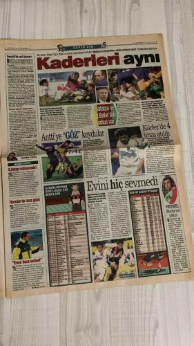 FOTOMAÇ SPOR GAZETESİ - TURKISH NEWSPAPER - DOĞUM GÜNÜ HEDİYESİ  - EKSİKSİZ TAM TAKIM GAZETE -15 MAYIS 2002 ÇARŞAMBA  AZİZ YILDIRIM - SADETTİN SARAN - MAHMUT USLU - WASHINGTON - ERHAN ALBAYRAK - NİHAT KAHVECİ - RÜŞTÜ REÇBER - JOHNSON - SERHAT AKIN - ABDULLAH ERCAN - ALİ GÜNEŞ - VEDAT OLCAY - LUCESCU - SERGEN YALÇIN - PASCAL NOUMA - PAULO AGOSTINO - PAULO SERGIO - VALDSON - SERDAR BİLGİLİ - YILDIRIM DEMİRÖREN - RIZA ÇALIMBAY  WASHINGTON RESMEN FENERBAHÇELİ OLDU: SAĞLIK KONTROLÜNDEN GEÇTİ, İMZA ATIYOR - WASHINGTON: “GOLLERİMLE BİRLİKTE GELDİM” - ERHAN ALBAYRAK DA TAMAM - NİHAT İÇİN SON TEKLİF: 3 MİLYON DOLAR - AGOSTINO İÇİN EN FAZLA 1 MİLYON DOLAR - FENERBAHÇE’DE İÇ TRANSFER: JOHNSON, SERHAT, ABDULLAH VE ALİ GÜNEŞ İLE DEVAM - BEŞİKTAŞ’TA SERGEN İMZAYA KALDI: YUVAYA DÖNÜYOR - BEŞİKTAŞ’TA PAULO SERGIO TRANSFERİ ASKIDA: “PARASINI ALMAZSA GİDER” RAPORU - LUCESCU: “BEŞİKTAŞ’I ŞAMPİYON YAPMAK ONUR MESEM” - PASCAL NOUMA İÇİN TARAFTAR BASKISI: “KAPTIRMAMALIYIZ” - SERDAR TOPRAKTEPE BEŞİKTAŞ’A İMZ
