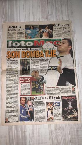 FOTOMAÇ SPOR GAZETESİ - TURKISH NEWSPAPER - DOĞUM GÜNÜ HEDİYESİ  - EKSİKSİZ TAM TAKIM GAZETE -19 MAYIS 2002 PAZAR  AZİZ YILDIRIM - SADETTİN SARAN - ADRIAN ILIE - ARİEL ORTEGA - ALMEYDA - WASHINGTON - SERGEN YALÇIN - AHMET DURSUN - YILDIRIM DEMİRÖREN - LUCESCU - MONDRAGON - FRANZ BECKENBAUER - EMRE BELÖZOĞLU - OKAN BURUK - HECTOR CUPER - İBRAHİM ALTINSAY - KIVANÇ OKTAY - ŞENOL GÜNEŞ - HÜSEYİN - MUZAFFER  BEŞİKTAŞ: 2 G.SARAY: 0 — SERGEN VE MONDRAGON TRANSFERLERİYLE EZELİ RAKİBE ÇİFTE DARBE - LUCESCU İLE YENİ DÖNEM: “BEN TÜRKİYE’NİN BİR NUMARASIYIM” - MONDRAGON İÇİN BECKENBAUER: “DÜNYANIN EN İYİ KALECİSİ” - GALATASARAY’DA TERİM’İN GÜNDEMİNDE EMRE VE OKAN - FENERBAHÇE’DE ADRIAN ILIE BOMBASI: “GELİRİM” DEDİ - SİMAO’YA YENİ FORMÜL: YA SATILACAK YA PAF TAKIMINA - RAPAIÇ: “BİR YERE GİTMEM” - ORTEGA: “İLK AVRUPA MACERAMIN HESABINI FENER FORMASIYLA SORACAĞIM” - ALMEYDA: “ARTIK İDDİALI BİR TAKIMDA OYNAMAK İSTİYORUM” - TRABZONSPOR HÜSEYİN VE MUZAFFER İLE İMZALADI - ŞENOL GÜNEŞ: “BAŞARI BİZE ÇOK YA