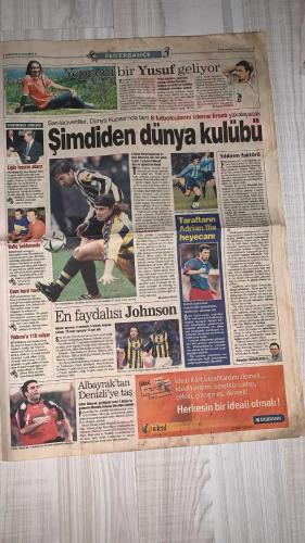 FOTOMAÇ SPOR GAZETESİ - TURKISH NEWSPAPER - DOĞUM GÜNÜ HEDİYESİ  - EKSİKSİZ TAM TAKIM GAZETE -20 MAYIS 2002 PAZARTESİ  AZİZ YILDIRIM - ORTEGA - ALMEYDA - WASHINGTON - NİHAT ÖZDEMİR - SADETTİN SARAN - FATİH TERİM - AMBROSINI - EMRE BELÖZOĞLU - OKAN BURUK - HAKAN ÜNSAL - HAKAN ŞÜKÜR - SERGEN YALÇIN - YILDIRIM DEMİRÖREN - HÜSNÜ GÜRELİ - ÖZHAN CANAYDIN - BÜLENT KORKMAZ - SUAT KAYA - ÜMİT KARAN - HASAN ŞAŞ - ARİF ERDEM  HAFTAYA BİTECEK: YILDIRIM ORTEGA VE ALMEYDA İÇİN KESİN KONUŞTU - “FENERBAHÇE DÜNYA KULÜBÜ OLACAK” - GALATASARAY’DA AMBROSINI ISRARI: TERİM KİRALAMA FORMÜLÜNÜ ZORLUYOR - INTER’DEN OKAN VE EMRE İÇİN TEMASLAR - HAKAN ÜNSAL VE HAKAN ŞÜKÜR GERİ DÖNMEYE SICAK BAKIYOR - BEŞİKTAŞ’TA SÜPER KARTAL OPERASYONU: MONDRAGON, NOUMA VE LOZANO GÜNDEMDE - SERGEN: “PEŞİMİ BIRAKIN, ARTIK BEŞİKTAŞ’TAYIM” - ALTAY SÜPER LİG’E DÖNDÜ - EL GRAFICO ANKETİ: TÜRKİYE SÜRPRİZ YAPACAK, BREZİLYA ÇÖKECEK - ŞENOL GÜNEŞ: “BAŞARI BİZE ÇOK YAKIN” - KOMBİNE BİLETLER HAZİRAN’DA SATIŞA ÇIKIYOR - ÖZHAN CANAYDIN: “HER