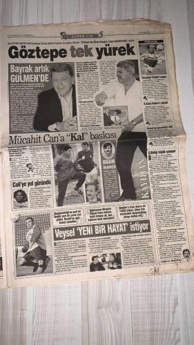 FOTOMAÇ SPOR GAZETESİ - TURKISH NEWSPAPER - DOĞUM GÜNÜ HEDİYESİ  - EKSİKSİZ TAM TAKIM GAZETE -23 MAYIS 2002 PERŞEMBE  AZİZ YILDIRIM - ORTEGA - ALMEYDA - WASHINGTON - SERGEN YALÇIN - AHMET DURSUN - YILDIRIM DEMİRÖREN - HÜSNÜ GÜRELİ - İBRAHİM ALTINSAY - ALİ DÜRÜST - OZHAN CANAYDIN - METE RAZLIKLI - MONDRAGON - MEYRIEU - PASCAL NOUMA - TAYFUN KORKUT - ŞENOL GÜNEŞ - HASAN ŞAŞ - HAKAN ŞÜKÜR - EMRE BELÖZOĞLU - OKAN BURUK - VITALI KUTUZOV - DJALMINHA - CARSTEN JANCKER - NUNO GOMES - BÜLENT TULUN  AZİZ YILDIRIM’I AĞLATTILAR: ŞİRKETLEŞME TANITIMINDA ÜYELERDEN BÜYÜK DESTEK - BEŞİKTAŞ MONDRAGON’U RESMEN ALDI: “ASLAN DEĞİL KARTAL” - BEŞİKTAŞ AYRICA MEYRIEU’YU KİRALADI - GALATASARAY’DA KALE KRİZİ: TERİM PLETIKOSA’YA YÖNELDİ - BEŞİKTAŞ NOUMA İÇİN MASADA: “ÜÇÜNCÜ GOLÜ ATACAĞIZ” - SERGEN: “ARTIK BEŞİKTAŞ’TAYIM, PEŞİMİ BIRAKIN” - GALATASARAY’IN 5 GÖZDESİ: DJALMINHA, JANCKER, KUTUZOV, NUNO GOMES, NANNI - TERİM: “AMBROSINI OLACAK” - CANAYDIN: “HER GALATASARAYLI 100 EURO BAĞIŞ YAPARSA DÜNYA TAKIMI OLURUZ”