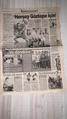 FOTOMAÇ SPOR GAZETESİ - TURKISH NEWSPAPER - DOĞUM GÜNÜ HEDİYESİ  - EKSİKSİZ TAM TAKIM GAZETE -26 MAYIS 2002 PAZAR  AZİZ YILDIRIM - ALİ YILDIRIM - ORTEGA - ALMEYDA - WASHINGTON - SERGEN YALÇIN - AHMET DURSUN - YILDIRIM DEMİRÖREN - HÜSNÜ GÜRELİ - İBRAHİM ALTINSAY - ALİ DÜRÜST - OZHAN CANAYDIN - MONDRAGON - ADRIANA (NİŞANLISI) - PASCAL NOUMA - EDILSON - DOBROWSKI - TOLGA DOĞANTEZ - SERDAR TOPRAKTEPE - ZAFER - KAAN DOBRA - SAMET AYBABA - ŞENOL GÜNEŞ - HASAN ŞAŞ - HAKAN ŞÜKÜR - EMRE BELÖZOĞLU - OKAN BURUK - HIDAYET TÜRKOĞLU - MASSIMO MORATTI - MEHMET KAZANCI  AZİZ YILDIRIM: “ŞİRKETLEŞMEYE ONAY VERİRSENİZ 11 ORTEGA ALIRIZ” - GALATASARAY VE BEŞİKTAŞ’IN MONDRAGON KAVGASI: İKİSİ DE KAYBETTİ - GALATASARAY 3.25 MİLYON DOLARA MONDRAGON’U ALDI, BEŞİKTAŞ PRESTİJ KAYBETTİ - MENAJER SİNAN ENGİN: “DANSÖZ MONDRAGON” - GALATASARAY’IN YENİ HEDEFLERİ: DJALMINHA, JANCKER, KUTUZOV, NUNO GOMES, NANNI - INTER BAŞKANI MORATTI: “OKAN’IN BİZDE KALMASINI UMUYORUM” - FENERBAHÇE’DE ORTEGA FORMASI 2 TRİLYONLUK GELİR
