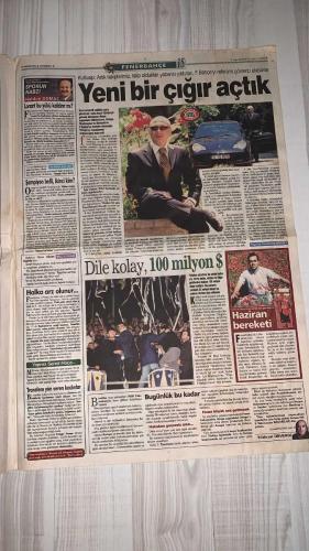 FOTOMAÇ SPOR GAZETESİ - TURKISH NEWSPAPER - DOĞUM GÜNÜ HEDİYESİ  - EKSİKSİZ TAM TAKIM GAZETE -29 MAYIS 2002 ÇARŞAMBA  AZİZ YILDIRIM - ALİ YILDIRIM - ORTEGA - ALMEYDA - WASHINGTON - SERGEN YALÇIN - AHMET DURSUN - YILDIRIM DEMİRÖREN - HÜSNÜ GÜRELİ - İBRAHİM ALTINSAY - ALİ DÜRÜST - OZHAN CANAYDIN - MONDRAGON - OSCAR CORDOBA - PASCAL NOUMA - EMRE BELÖZOĞLU - OKAN BURUK - HAKAN ŞÜKÜR - YILDIRAY BAŞTÜRK - LUCIO - MUSTAFA DENİZLİ - RAPAIÇ - SERGI - KHLESTOV - HAKAN BİLAL KUTLUALP - PABLO COSANTINA  CİMBOM’DA SERGI SESLERİ: TERİM, BARCELONA’NIN SOL KANAT OYUNCUSU SERGI İLE ANLAŞTI - GALATASARAY EMRE VE OKAN’I SİLDİ: “TARİHİ YASAK” - MUSTAFA DENİZLİ: “TÜRKİYE SÜRPRİZ TAKIM OLMAZ, KUPAYI ALABİLİR” - BEŞİKTAŞ MONDRAGON’U ALAMADI, CORDOBA İLE ANLAŞTI - PASCAL NOUMA İMZAYA HAZIR - FENERBAHÇE ORTEGA FORMASINI SATIŞA SUNDU, YOĞUN İLGİ VAR - ORTEGA VE ALMEYDA İÇİN ALİ YILDIRIM JAPONYA’YA GİDİYOR - ORTEGA’NIN MENAJERİ OLDUĞUNU İDDİA EDEN PABLO COSANTINA GERİLİM YARATTI, FENERBAHÇE: “BON-SERVİSİ ALDIK,