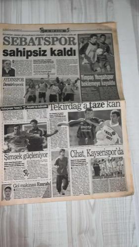 FOTOMAÇ SPOR GAZETESİ - TURKISH NEWSPAPER - DOĞUM GÜNÜ HEDİYESİ  - EKSİKSİZ TAM TAKIM GAZETE -31 MAYIS 2002 CUMA  AZİZ YILDIRIM - ALİ YILDIRIM - ORTEGA - ALMEYDA - WASHINGTON - SERGEN YALÇIN - AHMET DURSUN - YILDIRIM DEMİRÖREN - HÜSNÜ GÜRELİ - İBRAHİM ALTINSAY - ALİ DÜRÜST - OZHAN CANAYDIN - MONDRAGON - PASCAL NOUMA - BURAK ELMAS - OSCAR CORDOBA - ZAGO - HAKAN ŞÜKÜR - EMRE BELÖZOĞLU - OKAN BURUK - YILDIRAY BAŞTÜRK - LUCIO - MUSTAFA DENİZLİ - ŞENOL GÜNEŞ - SCOLARI - TUNCAY ŞANLI - SERVET ÇETİN - TURHAN SOFUOĞLU  DÜNYA KUPASI BAŞLIYOR: FRANSA - SENEGAL MAÇI İLE SANTRA - TÜRKİYE 48 YIL SONRA KUPADA - GALATASARAY NOUMA İLE ANLAŞTI, BEŞİKTAŞ’A BÜYÜK DARBE - BEŞİKTAŞ CORDOBA VE ZAGO’YU RENKLERİNE BAĞLADI - ORTEGA GARANTİ VERDİ: “SÖZÜMÜN ERİYİM” - ALMEYDA İÇİN SON TARİH 2 HAZİRAN - FENERBAHÇE ORTEGA FORMASINA YOĞUN İLGİ: İKİ GÜNDE 500 SATIŞ - ŞENOL GÜNEŞ: “BREZİLYA FAVORİ AMA ESAS FİNAL KOSTA RİKA’YLA” - BREZİLYA TEKNİK DİREKTÖRÜ SCOLARI: “TÜRKLER ÇİN ORDUSU GİBİ PRES YAPIYOR” - MUSTAFA DENİZ