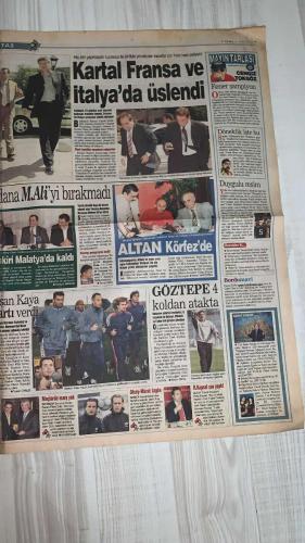 FOTOMAÇ SPOR GAZETESİ - TURKISH NEWSPAPER - DOĞUM GÜNÜ HEDİYESİ  - EKSİKSİZ TAM TAKIM GAZETE -31 MAYIS 2002 CUMA  AZİZ YILDIRIM - ALİ YILDIRIM - ORTEGA - ALMEYDA - WASHINGTON - SERGEN YALÇIN - AHMET DURSUN - YILDIRIM DEMİRÖREN - HÜSNÜ GÜRELİ - İBRAHİM ALTINSAY - ALİ DÜRÜST - OZHAN CANAYDIN - MONDRAGON - PASCAL NOUMA - BURAK ELMAS - OSCAR CORDOBA - ZAGO - HAKAN ŞÜKÜR - EMRE BELÖZOĞLU - OKAN BURUK - YILDIRAY BAŞTÜRK - LUCIO - MUSTAFA DENİZLİ - ŞENOL GÜNEŞ - SCOLARI - TUNCAY ŞANLI - SERVET ÇETİN - TURHAN SOFUOĞLU  DÜNYA KUPASI BAŞLIYOR: FRANSA - SENEGAL MAÇI İLE SANTRA - TÜRKİYE 48 YIL SONRA KUPADA - GALATASARAY NOUMA İLE ANLAŞTI, BEŞİKTAŞ’A BÜYÜK DARBE - BEŞİKTAŞ CORDOBA VE ZAGO’YU RENKLERİNE BAĞLADI - ORTEGA GARANTİ VERDİ: “SÖZÜMÜN ERİYİM” - ALMEYDA İÇİN SON TARİH 2 HAZİRAN - FENERBAHÇE ORTEGA FORMASINA YOĞUN İLGİ: İKİ GÜNDE 500 SATIŞ - ŞENOL GÜNEŞ: “BREZİLYA FAVORİ AMA ESAS FİNAL KOSTA RİKA’YLA” - BREZİLYA TEKNİK DİREKTÖRÜ SCOLARI: “TÜRKLER ÇİN ORDUSU GİBİ PRES YAPIYOR” - MUSTAFA DENİZ