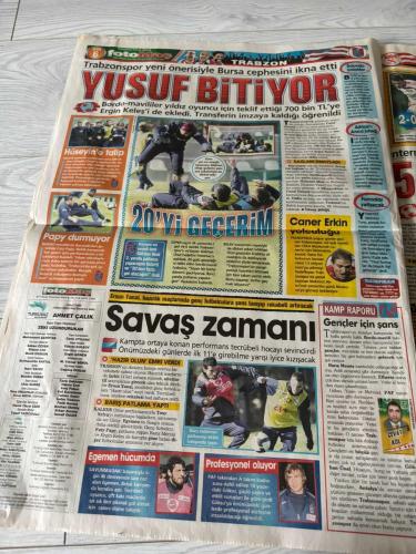 FOTOMAÇ SPOR GAZETESİ - TURKISH NEWSPAPER - DOĞUM GÜNÜ HEDİYESİ  - EKSİKSİZ TAM TAKIM GAZETE - 05 OCAK 2009 SAYI:5 - MUSTAFA DENIZLI SERDAR KURTULUŞ ERTUĞRUL SAĞLAM SIVOK NOBRE TORAMAN BOBO UĞUR EKREM DAĞ ALI EREN OLGUN PEKER BAYRAM AKGÜL ABDURRAHMAN YAKUT ADNAN ÖKTÜREN SEDAT ÖZBAĞ ÖZCAN KIZILTAN - KULÜBEDEN ÇIKACAĞIM GENÇLER GALIP GERİ SAYIM MEDYAYA TAVIR ALDI GÖZDELER DEĞİŞTİ SİVAS MODELI MARAŞ'TA TEMİZLİK ŞOK GELİŞME ADANA AL'A EMANET CANAVAR ALTAY'I YEDİ - BEŞİKTAŞ KAYSERİ PENDİKSPOR VAN BLD ALTAY FETHİYE ÇANKIRI GAZİOSMANPAŞA SARIYER TÜRK TELEKOM ADIYAMAN BOZÜYÜK OF GİRESUN SİVASSPOR DİYARBAKIRSPOR ANTALYASPOR BOLUSPOR - BEŞİKTAŞ U14 2-0 PENDİKSPOR ALTAY 0-2 VAN BLD FETHİYE 3-2 ÇANKIRI GAZİOSMANPAŞA 2-2 SARIYER TÜRK TELEKOM 4-3 ADIYAMAN BOZÜYÜK 1-1 OF