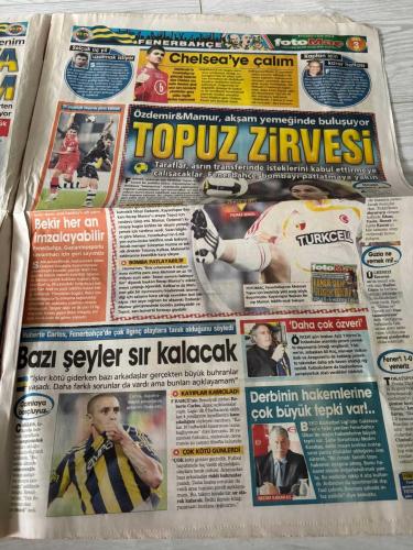 FOTOMAÇ SPOR GAZETESİ - TURKISH NEWSPAPER - DOĞUM GÜNÜ HEDİYESİ  - EKSİKSİZ TAM TAKIM GAZETE - 05 OCAK 2009 SAYI:5 - MUSTAFA DENIZLI SERDAR KURTULUŞ ERTUĞRUL SAĞLAM SIVOK NOBRE TORAMAN BOBO UĞUR EKREM DAĞ ALI EREN OLGUN PEKER BAYRAM AKGÜL ABDURRAHMAN YAKUT ADNAN ÖKTÜREN SEDAT ÖZBAĞ ÖZCAN KIZILTAN - KULÜBEDEN ÇIKACAĞIM GENÇLER GALIP GERİ SAYIM MEDYAYA TAVIR ALDI GÖZDELER DEĞİŞTİ SİVAS MODELI MARAŞ'TA TEMİZLİK ŞOK GELİŞME ADANA AL'A EMANET CANAVAR ALTAY'I YEDİ - BEŞİKTAŞ KAYSERİ PENDİKSPOR VAN BLD ALTAY FETHİYE ÇANKIRI GAZİOSMANPAŞA SARIYER TÜRK TELEKOM ADIYAMAN BOZÜYÜK OF GİRESUN SİVASSPOR DİYARBAKIRSPOR ANTALYASPOR BOLUSPOR - BEŞİKTAŞ U14 2-0 PENDİKSPOR ALTAY 0-2 VAN BLD FETHİYE 3-2 ÇANKIRI GAZİOSMANPAŞA 2-2 SARIYER TÜRK TELEKOM 4-3 ADIYAMAN BOZÜYÜK 1-1 OF