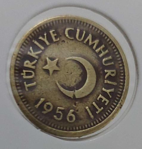 1956 10 KURUŞ ORİJİNAL MADENİ PARA S2YY1A NADİR
