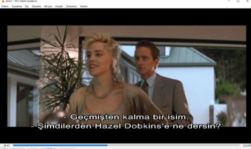 temel içgüdü  dvd  (PC'de  denenmiştir/izlenmiştir)  (basic instinct) michael douglas sharon stone