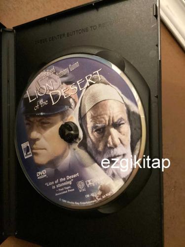 lion of the desert dvd  (PC'de  denenmiştir/izlenmiştir) (ing)  oliver reed anthony quinn irene papas raf vallone rod steiger (moustapha akkad)