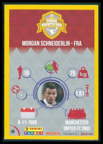 2016 Migros Panini Family Supersport Futbol Kartları,  Morgan Schneiderlin