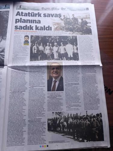 Milliyet Gazetesi - Turkish Newspaper - 30 Ağustos 2022 - zafere giden yol şanlı destan 100 yaşında - İlber Ortaylı Atatürk olmasaydı zafer de olmazdı - İstanbul'un işgal günlerinde buruk bir aşk hikayesi ya Nazan Ya Vatan - istihbarat cephesinin gizli kahramanları - başkomutan Atatürk Ruslara gücünü göstermek istedi fotoğraflar - Yunanistan Vahdettin için özel devlet kuracaktı - Büyük taarruz anne duası ile başladı - kocatepe'deki anıt fotoğrafın hikayesi - büyük Mareşal Fevzi Çakmak büyük taarruzu anlatıyor üzüm çuvalının üzerinde yattık - büyük taarruzu komutanlar anlatıyor - büyük direnişin efsane kadınları - Atatürk'ün çizimi ile Büyük taarruz - ABD'lilerin gözünden büyük taarruz Atatürk Yunan ordusunu gafil avladı - Megali İdea hayalinden idam sehpasına - Atatürk rüyamda Sultan Alparslan'ı gördüm - milli mücadelenin edebiyatı yansıması - Yakup Kadri Karaosmanoğlu Milli Savaş hikayeleri - mizah cephesi istanbul'daydı - müjdeyi Fransız telsiz duyurdu - 30 Ağustos 1922