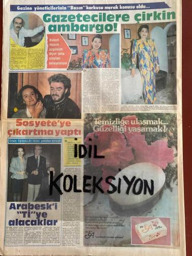 İSTANBUL SÜPER GAZETE AKTÜALİTE POLİTİK VE MAGAZİN GAZETESİ - DOĞUM GÜNÜ HEDİYESİ (TURKİSH - NEWSPAPER) - 27 EKİM 1988 - TAM TAKIM 12 SAYFADIR -Songül Ükü-Cemil Akçaboğaz-Erdem Eğilmez-Müjde Ar-Gökben-Begüm Mutluay-Kaya Mutluay-Tolga Savacı-Esra Sümer-Füsun Önal-Orhan Gencebay-Melik Özkan-Gökhan Gencebay-Müjdat Gezen-Cenk Koray-Koray Aşuhan-K Ceylan-Seyyal Taner-Gülsen Bubikoğlu-Türker İnanoğlu-Hanifi Açıkgöz-Belkıs Akkale-Barış Manço-Banu Alkan-Salih Güney-Hanefi Gürbüz-Yunus Bülbül-Aydan Şener-Ecem-Ayhan Işık-Fazıl Durukan-Candaş Demiroğlu-Filiz Peker-Füsun Seymen-Ömer Temel-Marko Çukuri-Jeanp Moesch-Elia Ovadia-Funda Özkan-Engin Güzaltan-Ayse Güzaltan-Melda Özdoğuran-Özkan Kaymak-İlhan Şeşen-Ferhan Şensoy-Gündoğarken-Tülay Saygın-Bülent Ersoy-Zafer Dilek-Nevzat Alkan-Reyman Eray-Ali Sezgin-Saim Yavuz-Yeni Türkü-Derya Köroğlu-Selim Atakan-Can Yücel-Fuat Oburoğlu-Ahmet Kaya-Selda-Mine Koşan-Burhan Çaçan-Orhan Gencebay-Yusuf Nalkesen-Müslüm Gürses-Camran Sabri-Mustafa Açıksöz-Bülent Er