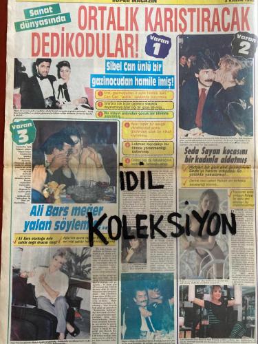 İSTANBUL SÜPER GAZETE AKTÜALİTE POLİTİK VE MAGAZİN GAZETESİ - DOĞUM GÜNÜ HEDİYESİ (TURKİSH - NEWSPAPER) - 3 KASIM 1988 - TAM TAKIM 12 SAYFADIR -Füsun Erbulak-Altan Erbulak-Ülkü Erakalın-Yahya Kral-Gülşen Işık-Yahya Demirel-Sadi Bey-Gülşen Hanım-Ayselgül Dinçkok-Ömer Bey-Necla Nazır-Ünal Küpeli-Yalçın Gülhan-Zeynel-Necla-Ahu Tuğba-Osman Soyer-Nükhet Duru-Dikran Masis-Nilüfer-Seda Sayan-Rıdvan-Nesli Özsoy-Sibel Can-Mete Küçükberber-İbrahim Tatlıses-Selçuk Ural-Hakan Ural-Lokman Kondakçı-Ajda Pekkan-Ali Bars-Sibel Barış-Tamer Taylan-Fahrettin Arslan-Mustafa Taylan-Oya Aydoğan-Neşe Aksoy-Serpil Çakmak-Levla Adalı-Oktay Oran-Asım Ekren-Zeynep Özal-Cemil Akçaboğaz-Faruk Canan Tınaz-Yüksel Uzel-Arzu Atalay-Nil Ünal-Ülkü Erakalın-Müjdat Gezen-Cenk Koray-Elma-Yaşar Güner-Gülay-İsmail Saymaz-Ayla-Leyla Adalı-Arif-Burhanettin-Gülşen Bubikoğlu-Hülya Avşar-Güler Işık-Yüksel Uzel-Ahmet Özhan-Soner Yalçın-Serpil Çakmaklı-Esin Avşar-Taner Şener-Oktay Şenol-Orhan Gencebay-Seyyal Taner-Abdullah Şahin-Re