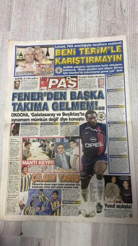 PAS SPOR GAZETESİ - 15 HAZİRAN 2002 - ELDE TUTMAK ARTIK ZOR  - KADERİMİZ AYAĞIMIZDA  - ŞOKU  - JAPONYA KORKUSU  - SİHİRBAZ SANTOS  - TAM İSABET  - ROTAR YAPTI  - SUPER BÜCÜR  - INTER BIRAKMIYOR  - SANDIK HEYECANI  - RINGDE ULUSOY VURDU GEÇTİ  - ANTALYA FİRE VERDİ  - KENDİNE KULÜP BUL  - METSU İÇİN ATA AKSU DEVREDE  - AVRUPA'YA  - TİMUÇİN'İN BÜYÜK İDDİASI  - BU TAKIM KUPA'YI ALABİLİR  - MALATYA PARLAYACAK  - BÜYÜK DÜŞÜNDÜK  - ŞAMPİYON TATİLDE  - COK MUTSUZUM  - HOCAMIZ İSTERSE  - ALPAY BİTTİ OKAN YOLDA  - CİMBOM BOŞ ADAM ALMAZ  - MONDİ SAVAŞA HAZIRIM  - RÜŞTÜ PATLADI  - HAVADA BÜYÜK PANİK  - BENİ TERİM'LE KARIŞTIRMAYIN  - FENER'DEN BAŞKA TAKIMA GELMEM  - KOMUTAN BENİM - ALMEYDA - AZİZ YILDIRIM - HASAN ŞAŞ - TAMER - METSU - ŞENOL GÜNEŞ - GABRIEL SANTOS - EMRE BELÖZOĞLU - HECTOR CUPER - EKREM CENGİZ - SAFFET AKYÜZ - FERDİ - BÜLENT ULUSOY - RAHİM SEPAVAND - HASAN ALTOK - HAMİDE - ERVAL ZEMZEM - KASIM ÖNEN - NECATİ TUZCU - ENDER ARSLAN - ATAMAN - BRUNO METSU - FEYYAZ GÜLMEN - SERTAN