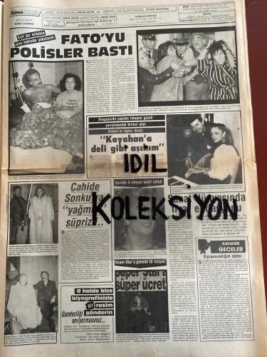 İSTANBUL SÜPER GAZETE AKTÜALİTE POLİTİK VE MAGAZİN GAZETESİ - DOĞUM GÜNÜ HEDİYESİ (TURKİSH - NEWSPAPER) - 10 KASIM 1988 - TAM TAKIM 12 SAYFADIR -Serpil Çakmaklı-Turan Çevik-Nazan Şoray-Sedef Bozok-Deniz Akbulut-Necdet Ulucan-Neşe Aksoy-Zafer Seda-Zerrin Özer-Olay Özbalcı-Şebnem Soylu-Zeki Müren-Mesut Mertcan-Perran Kutman-Berna Kanat-Özden Sarıtaş-Zeynep Aksu-Gökhan Güney-Fato Girik-Didem-Kayahan-Cahide Sonku-Rutkay Aziz-Hakan Kalkavan-Ahu Tuğba-Nur Aksoy-Aslıhan Öncü-Banu Alkan-Hülya Avşar-Hülya Erkan-Entel Aziz Üstel-Buğra Bilgin-Serpil Çakmaklı-Nazan Şoray-Hüsnü Kocabıyık-Levent Kırca-Tevfik Fikret Tüfekçi-Ahmet Özden-Ali Ekber Özcan-Selim Sayılgan-Hülya Avşar-İbrahim Tatlıses-Hülya Avşar-Ayşegül Aldinç-Harun Kolçak-Deniz Türkali-Gökhan Güney-Burhan Çaçan-Maya Topaloğlu-Fatoş Çal-Vehbi Koç-Hüseyin Bayraktar-Mustafa Tınaz Titiz-Turgut Özal-Muhsin Ertuğrul-İsmet Ay-Nedret Taciroğlu-Villi Hayati Kamhi-Franco Debenedetti-Muzaffer Bozanoğlu-Müslüm Uygun-Sevgi Uygun-Bedrettin Dalan