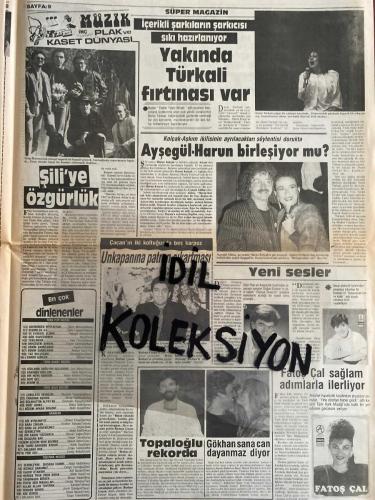 İSTANBUL SÜPER GAZETE AKTÜALİTE POLİTİK VE MAGAZİN GAZETESİ - DOĞUM GÜNÜ HEDİYESİ (TURKİSH - NEWSPAPER) - 10 KASIM 1988 - TAM TAKIM 12 SAYFADIR -Serpil Çakmaklı-Turan Çevik-Nazan Şoray-Sedef Bozok-Deniz Akbulut-Necdet Ulucan-Neşe Aksoy-Zafer Seda-Zerrin Özer-Olay Özbalcı-Şebnem Soylu-Zeki Müren-Mesut Mertcan-Perran Kutman-Berna Kanat-Özden Sarıtaş-Zeynep Aksu-Gökhan Güney-Fato Girik-Didem-Kayahan-Cahide Sonku-Rutkay Aziz-Hakan Kalkavan-Ahu Tuğba-Nur Aksoy-Aslıhan Öncü-Banu Alkan-Hülya Avşar-Hülya Erkan-Entel Aziz Üstel-Buğra Bilgin-Serpil Çakmaklı-Nazan Şoray-Hüsnü Kocabıyık-Levent Kırca-Tevfik Fikret Tüfekçi-Ahmet Özden-Ali Ekber Özcan-Selim Sayılgan-Hülya Avşar-İbrahim Tatlıses-Hülya Avşar-Ayşegül Aldinç-Harun Kolçak-Deniz Türkali-Gökhan Güney-Burhan Çaçan-Maya Topaloğlu-Fatoş Çal-Vehbi Koç-Hüseyin Bayraktar-Mustafa Tınaz Titiz-Turgut Özal-Muhsin Ertuğrul-İsmet Ay-Nedret Taciroğlu-Villi Hayati Kamhi-Franco Debenedetti-Muzaffer Bozanoğlu-Müslüm Uygun-Sevgi Uygun-Bedrettin Dalan