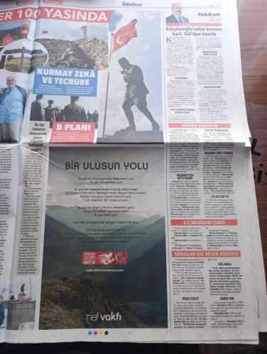 Hürriyet Gazetesi - Turkish Newspaper - 30 Ağustos 2022 - Zafer bayramımız kutlu olsun 100. Yıl -  Büyük zafer bir mucizeydi - İlber Ortaylı bu zafer'in önemini ve zafere götüren mucizeleri anlattı Fotoğrafı - Recep Tayyip Erdoğan Türk milleti Atatürk'le destan yazdı dedi - Kemal Kılıçdaroğlu bir dehanın askeri zaferinin ötesinde - Devlet Bahçeli burası bizim gitmeyiz dedik - 30 Ağustos'un 100 üncü yıldönümünde Türkiye'nin geleceğine güvenmek yazan Sedat Ergin - İlber Ortaylı 30 Ağustos'la gurur duymalıyız - Milli Piyango 30 Ağustos Zafer Bayramı kutlu olsun - Yıldız Demir Çelik büyük zafer'in 100. Yılı kutlu olsun - iller Ortaylı kocatepe'de 14 Ağustos gecesi ilk yürüyüş başladı ilk emir burada verildi fotoğraf - Recep Tayyip Erdoğan milletimiz sevr'i kanıyla canıyla yırttı - TBMM Başkanı Mustafa Şentop 30 Ağustos tam bağımsızlık iradesinin zaferidir - büyük zaferi kavramak yazan Yalçın Bayer - şarkıcı Gülşen ev hapsi şartıyla tahliye oldu - Atatürk dünya lideri oldu - 30 Ağustos 1922