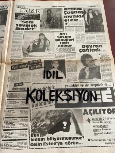 İSTANBUL SÜPER GAZETE AKTÜALİTE POLİTİK VE MAGAZİN GAZETESİ - DOĞUM GÜNÜ HEDİYESİ (TURKİSH - NEWSPAPER) - 22 ARALIK 1988 - TAM TAKIM 12 SAYFADIR -Songül Ülkü-Selen Büke-Kadir İnanır-Müfit Çetin-Sevtap Parman-Belkıs Akkale-İzzet Altınmeşe-Neşe Aksoy-Leyla Önder-Metin Akpınar-Zeki Alasya-Zerrin Özer-Okay Özbalcı-Çiğdem Işıbilir-Hale Soygazi-Barış Pirhasan-Cahide Sonku-Nükhet Duru-Ferdi Tayfur-Türkan Şoray-Yağmur-Uğur Yücel-Bülent Ecevit-Turgut Özal-Süleyman Demirel-Zeki Müren-Nilüfer-Halim Gökhan-Yonca Evcimik-Nazan Şoray-Tunç Çevik-Serpil Çakmaklı-Türkan Şoray-Cihan Ünal-Cem Özer-Selin Dilmen-Hülya Sözer-Gölcüklü Jale-Yeliz-Edip Akbayram-Banu-Arif Susam-Devran Çağlar-Enver Merallı-Rahmi Saltuk-Güpürüm-Ülkü Erakalın-Gülşen Bubikoğlu-Nükhet Duru-Bülent Ersoy-Yüksel Uzel-Ayşe Tunalı-Ümit Uzun-Ferhat Tunç-Burhan Çaçan-Mustafa Küçük-Hülya Süer-Nezahat Demet-Necla Akben-Güler Işık-Mine Koşan-Selahattin Demirtaş-Sibel Can-Sevgi Aksoy-Uğur Bayar-Attila Kaya-Zihni Cinan-Grup Yek-Vitali Hakko-Bel