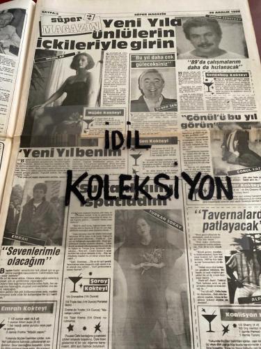 İSTANBUL SÜPER GAZETE AKTÜALİTE POLİTİK VE MAGAZİN GAZETESİ - DOĞUM GÜNÜ HEDİYESİ (TURKİSH - NEWSPAPER) - 29 ARALIK 1988 - TAM TAKIM 12 SAYFADIR - 1989 Takvimi-Yasemin Evcim-Oya Aydoğan-Latif Demirci-Latif Çakıcı-Latif Bey-Esra Sümer-Yeşim Özen-Nilgün Ersoy-Emrah-Devran Çağlar-Dil Caner-Yıldırım Caner-Aydın Gürbüz-Hikmet Ekim-Esmer Günler-Nilüfer-İbrahim Erkal-Zerrin Özer-Seco Eserler-Barış Manço-Bülent Ersoy-Yüksel Uzel-Ayşe Tunalı-C.Sanatçılar-Ahmet Özhan-Burhan Çaçan-Baki Altmışbeş-Mustafa Küçük-Hülya Süer-Nezahat Demet-Güler Işık-Mine Koşan-Sibel Can-Selahattin Özdemir-Sevgi Aksu-Ceylan-Devran Çağlar-İbrahim Tatlıses-Mehmet Dalmaz-Kadir İnanır-Canan Yaka-Nil Ünal-Arif Susam-Şahin Özer-Osman İmseveroğlu-Hakkı İmrene-Sıtkı Acım-Celal-Tolga Savacı-Seda Sayan-Avşar Kızı-Fahrettin Aslan-Sinema Ağa-Rana Solak-Erol Solak-Ava Gittiler-Orhan Gencebay-Müjde Ar-Şener Şen-Gönül Yazar-Türkan Şoray-Cem Duna-Sayın Kenan Evren-Orhan Erkalın-Aysel Gürsoy-Lütfü Akad-Reyman Eray-Hakan M. Çubuk-Moğol