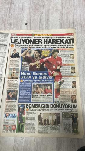 PAS SPOR GAZETESİ - 27 HAZİRAN 2002 - EN SEREFLİ YENİLGİ - BU ELLERE KUPA YAKIŞIRDI - CUMARTESİ RAKİP KORE - LORANT UTANDI! - FENER'E İKİ KAPTAN - LEJYONER HAREKATI - BOMBA GİBİ DÖNÜYORUM - HEDEFLERİM ÇOK BÜYÜK - BABA ZIYA DOĞAN - KARTAL SUYLA AYAKTA! - RUHLARI YETİYOR! - DOĞRU SEÇİM! - SCHUMI DUBLE YAPTI! - İLHAN - HASAN - RÜŞTÜ - ERDOĞAN - SERCAN - HALUK ULUSOY - REVI VO - LORANT - GILBERTO SILVA - ALMEYDA - OGÜN - OKTAY - FATİH TERİM - ÜMİT - HAKAN ÜNSAL - OKAN - TUGAY - MEHMET CANSU - ÖZHAN CANAYDIN - FELIPE - ROBERTO CARLOS - MANACER FRANK - SERKAN - NUNO GOMES - RUI COSTA - MONDRAGON - YÜCEL - AYHAN - BRUNO METSU - HANEFEVE - MARAT SAFIN - PETE SAMPRAS - GEORGE BASTL - ROCHUSS - CAPRIATI - DANIELA HANTUCHOVA - MEHMET YILMAZ - SAMET AYBABA - ZIYA DOĞAN - ERDOĞAN BİLENSER - BİLAL YAŞAR - BURHAN BIÇAKÇIOĞLU - CENGİTHAN - DIALLO - MURAT HACIOĞLU - ABDULLAH - SERDAR - YUNUS - NURİ - KAMİL SAFFRI - KURTULUŞ - HASAN YİĞİT - SAVAŞ - SERKAN - BAHRİ KAYA - NEJAT BIYEDIC - ZÜBEYİR BAFRA