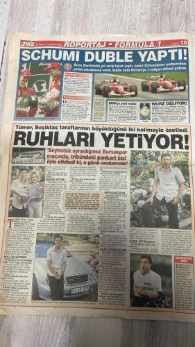 PAS SPOR GAZETESİ - 27 HAZİRAN 2002 - EN SEREFLİ YENİLGİ - BU ELLERE KUPA YAKIŞIRDI - CUMARTESİ RAKİP KORE - LORANT UTANDI! - FENER'E İKİ KAPTAN - LEJYONER HAREKATI - BOMBA GİBİ DÖNÜYORUM - HEDEFLERİM ÇOK BÜYÜK - BABA ZIYA DOĞAN - KARTAL SUYLA AYAKTA! - RUHLARI YETİYOR! - DOĞRU SEÇİM! - SCHUMI DUBLE YAPTI! - İLHAN - HASAN - RÜŞTÜ - ERDOĞAN - SERCAN - HALUK ULUSOY - REVI VO - LORANT - GILBERTO SILVA - ALMEYDA - OGÜN - OKTAY - FATİH TERİM - ÜMİT - HAKAN ÜNSAL - OKAN - TUGAY - MEHMET CANSU - ÖZHAN CANAYDIN - FELIPE - ROBERTO CARLOS - MANACER FRANK - SERKAN - NUNO GOMES - RUI COSTA - MONDRAGON - YÜCEL - AYHAN - BRUNO METSU - HANEFEVE - MARAT SAFIN - PETE SAMPRAS - GEORGE BASTL - ROCHUSS - CAPRIATI - DANIELA HANTUCHOVA - MEHMET YILMAZ - SAMET AYBABA - ZIYA DOĞAN - ERDOĞAN BİLENSER - BİLAL YAŞAR - BURHAN BIÇAKÇIOĞLU - CENGİTHAN - DIALLO - MURAT HACIOĞLU - ABDULLAH - SERDAR - YUNUS - NURİ - KAMİL SAFFRI - KURTULUŞ - HASAN YİĞİT - SAVAŞ - SERKAN - BAHRİ KAYA - NEJAT BIYEDIC - ZÜBEYİR BAFRA