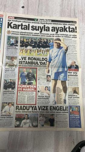 PAS SPOR GAZETESİ - 27 HAZİRAN 2002 - EN SEREFLİ YENİLGİ - BU ELLERE KUPA YAKIŞIRDI - CUMARTESİ RAKİP KORE - LORANT UTANDI! - FENER'E İKİ KAPTAN - LEJYONER HAREKATI - BOMBA GİBİ DÖNÜYORUM - HEDEFLERİM ÇOK BÜYÜK - BABA ZIYA DOĞAN - KARTAL SUYLA AYAKTA! - RUHLARI YETİYOR! - DOĞRU SEÇİM! - SCHUMI DUBLE YAPTI! - İLHAN - HASAN - RÜŞTÜ - ERDOĞAN - SERCAN - HALUK ULUSOY - REVI VO - LORANT - GILBERTO SILVA - ALMEYDA - OGÜN - OKTAY - FATİH TERİM - ÜMİT - HAKAN ÜNSAL - OKAN - TUGAY - MEHMET CANSU - ÖZHAN CANAYDIN - FELIPE - ROBERTO CARLOS - MANACER FRANK - SERKAN - NUNO GOMES - RUI COSTA - MONDRAGON - YÜCEL - AYHAN - BRUNO METSU - HANEFEVE - MARAT SAFIN - PETE SAMPRAS - GEORGE BASTL - ROCHUSS - CAPRIATI - DANIELA HANTUCHOVA - MEHMET YILMAZ - SAMET AYBABA - ZIYA DOĞAN - ERDOĞAN BİLENSER - BİLAL YAŞAR - BURHAN BIÇAKÇIOĞLU - CENGİTHAN - DIALLO - MURAT HACIOĞLU - ABDULLAH - SERDAR - YUNUS - NURİ - KAMİL SAFFRI - KURTULUŞ - HASAN YİĞİT - SAVAŞ - SERKAN - BAHRİ KAYA - NEJAT BIYEDIC - ZÜBEYİR BAFRA