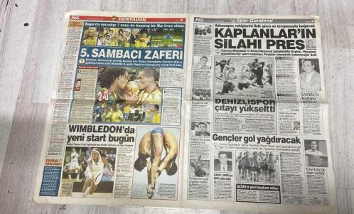 PAS SPOR GAZETESİ - 01 TEMMUZ 2002 - CIMBOM İÇİN GİDEBİLİRİM - BÜLENT: 'SON SÖZ TERİM'İN' - BALİÇ: ESKİ BALİÇ İÇİN SÖZ VERİYORUM - 6 TEMMUZ'DA YENİDEN DOĞARIZ - CİMBOM NANNİ'Yİ KESİN BİTİRECEK - FELİPE: SAMBANIN KRALINI YAPARIM - PİNTO DA İMZA İÇİN İSTANBUL'DA - GÖZLER ALPAY'DA - KÜREKCİLER'E 8 BİRİNCİLİK - SARR: ASLAN'A ÇABUK ISINDIM - YENİLER SÜPER - İSMAİL VE TUNCAY 3 BALİÇ DEĞERİNDE - KAPTAN OGÜN TAM NOT ALDI - LORANT ŞAŞIRTIYOR - SAĞ KANAT SERHAT'IN - MALZEMECİ ŞEREF RAPAİÇ'İ UTANDIRDI - DÖNDÜLERRR - AHH KEŞKE BİRLİKTE OYNASALAR - GAZİ KOŞUSU RÜŞTÜ'YE - 5. SAMBACI ZAFERİ - WIMBLEDON'DA YENİ START BUGÜN - SEVİLLA DA LING&TONG BÜYÜLEDİ - KAPLANLAR'IN SİLAHI PRES - DENİZLİSPOR ÇITAYI YÜKSELTTİ - GENÇLER GOL YAĞDIRACAK - MİLLİLER'E LUCE'DEN İZİN JESTİ - BEŞİKTAŞ'TA NOUMA İSYANI - ZAGO İDMANLARA DÜZKOŞUYLA BAŞLADI - NİCULESCU KADRO DIŞI - SERGEN ÇOK SIKILDI - HASAN ŞAŞ - BÜLENT - TERİM - BALİÇ - SİNAN ENGİN - BURAK - CANAYDIN - NANNI - FELIPE - PINTO - ERHAN - DÜRÜST - ALPAY - SAMİ