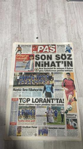 PAS SPOR GAZETESİ - 03 TEMMUZ 2002 - ORTEGA'YA HAKARET - WASHIGOL CAN SIKIYOR - SON SÖZ NİHAT'IN - RÜŞTÜ: SIRA F.BAHÇE'DE - OYUNCULARA 3 GÜN TEST - TOP LORANT'TA - KANARYA SAKATA GELDİ - UNUTKAN FENER - SERHAT'IN HEYECANI - GENÇLERE MESAİ - KEPEZ'DE ELLER CEBE - BAKAN'DAN BAŞARILI SPORCULARA ÖDÜL - GÜLŞEHİR KAMPINDA GENÇLER BULUŞTU - KARABÜK MEMİŞOĞLU İLE DEVAM KARARI ALDI - SULUOVA'DA ŞEKER ŞAMPİYON OLDU - MÜFTÜ KUPASI'NI SAPANCA KAZANDI - ÖZÜRLÜ SPORCULARIN MADALYA SEVİNCİ - RİZESPOR'DA KRİZ ÇÖZÜLDÜ - YOZGAT DURMAK BİLMİYOR - ÇORLU ATAĞA KALKTI - KAYSERİ YAŞLANDI - ORDU'DA TEKVANDO HEYECANI - ORTEGA - NİHAT - RÜŞTÜ - M.DOĞAN - LORANT - REVIVO - HAKAN BAYRAKTAR - OĞUZ ÇETİN - NURETTİN YILDIR - SERHAT - İLHAN MANSIZ - İNAL ÖGER - MEMİŞOĞLU - MEHMET CİNALİ - ENDER BAY - UĞUR CİNALİ - SABRİ ÇAKMANOZ - ÜMİT OZAN - RECEP - KÜRŞAT - KORAY - DEVRAN - UĞUR TÜTÜNEKER - HASAN VEZİR - ŞENER - EMİN - TURGUT - HÜSEYİN ÇOBAN - KÜRŞAD KODAZ - TAMER - ARİF - GAZİ - FİKRET - METİN DİYADİN