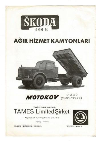 Motor Mecmuası Kasım 1956 Sayı:59 Yıl:5 - Skoda 906 Kamyonlar, Fargo 1957 Modeli, Seddon Dizel Kamyonları NDR101579